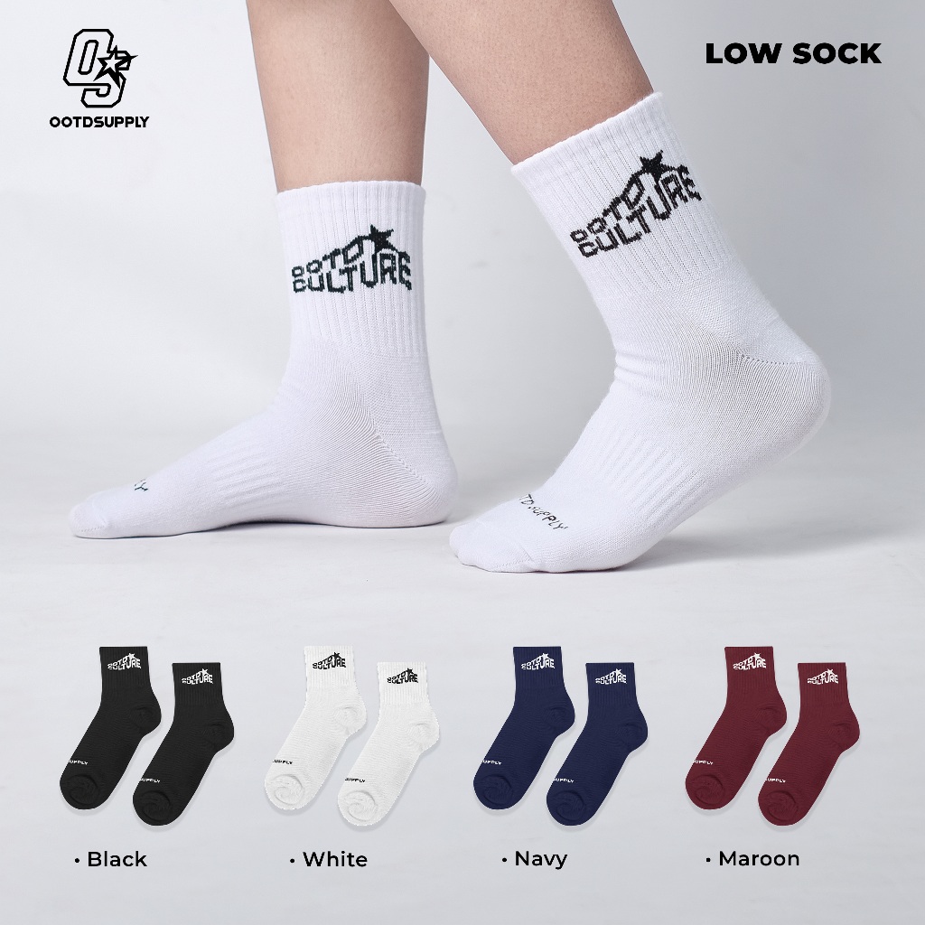 OOTDSUPPLY Low Cool Sock Culture All Colors - Kaos Kaki Unisex - SOCK22
