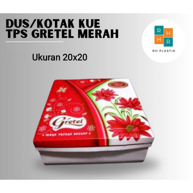 

Dus/Kotak Kue TPS Gretel Merah 20x20