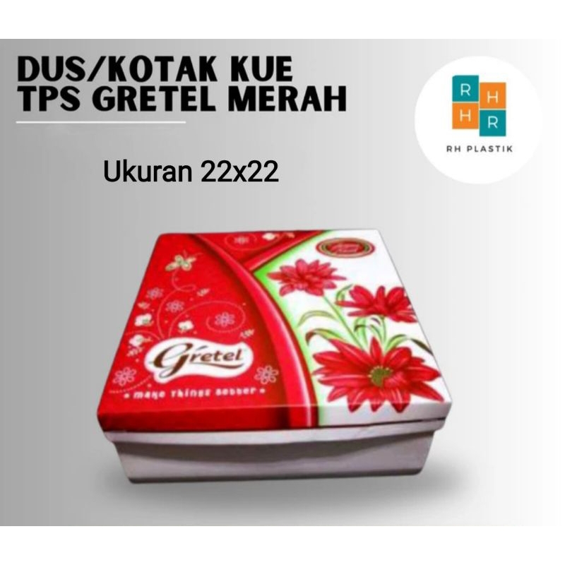 

Dus/Kotak Kue TPS Gretel Merah 22x22