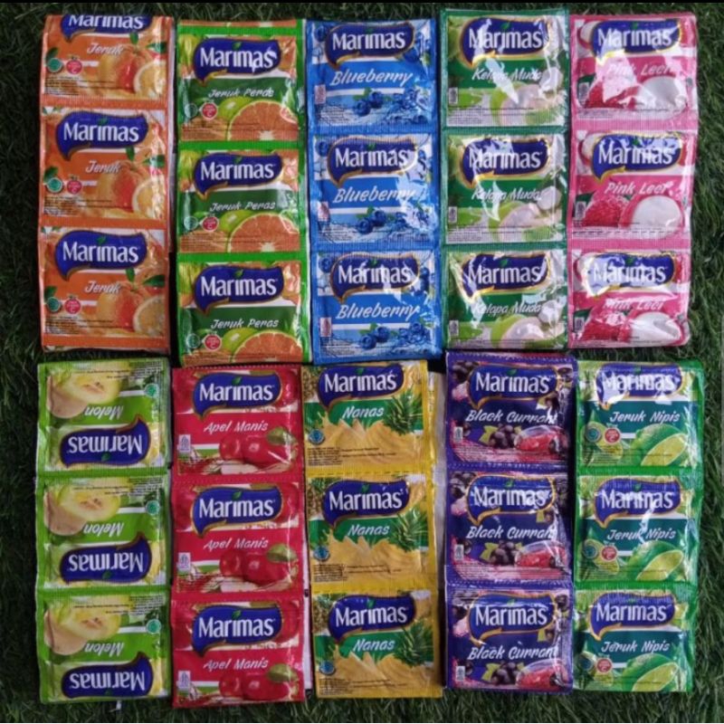 

marimas minuman sachet instant 1 renceng isi 10