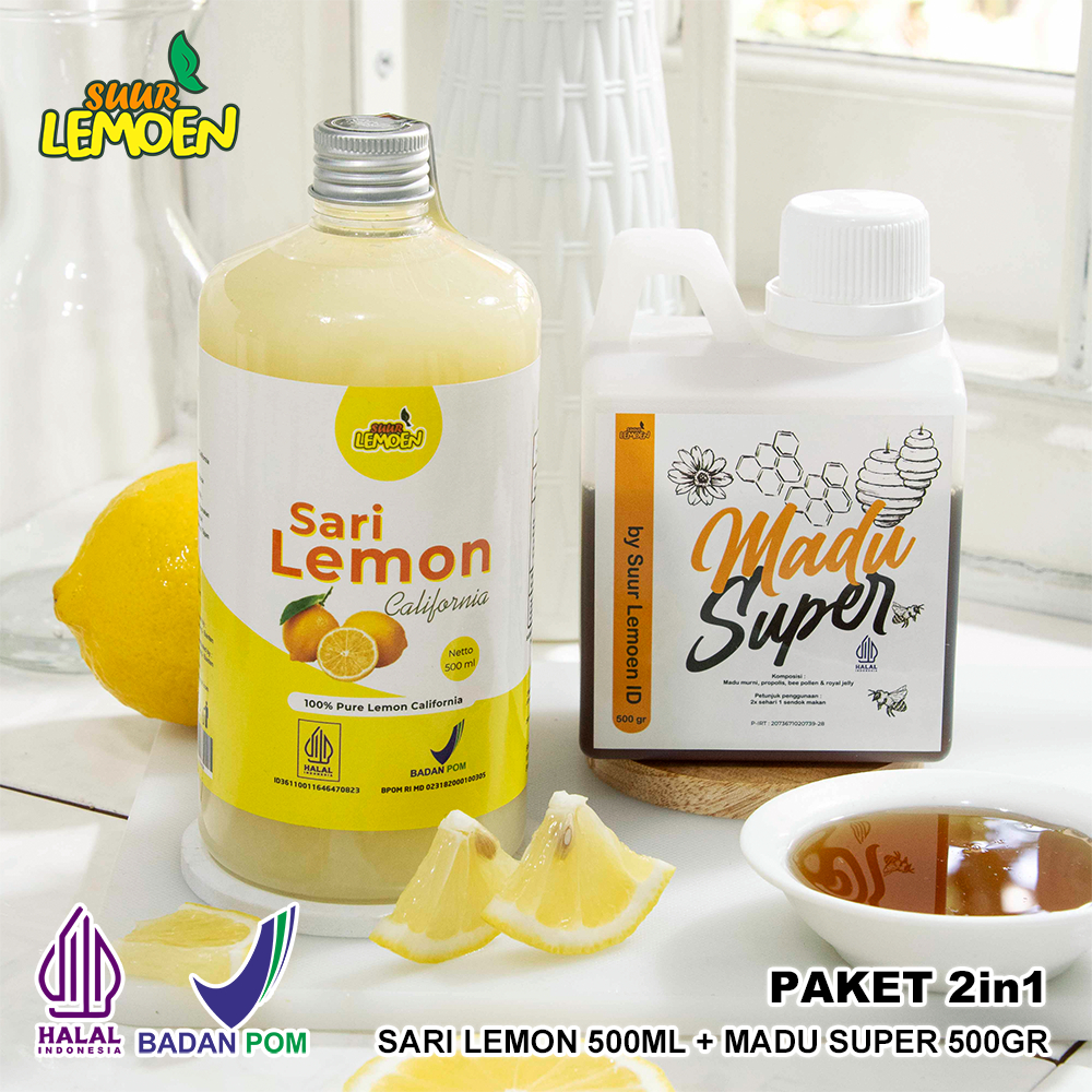 

Paket Diet Hemat - Sari Lemon 500ml dan Madu Hutan 500gram - By Suur Lemoen ID