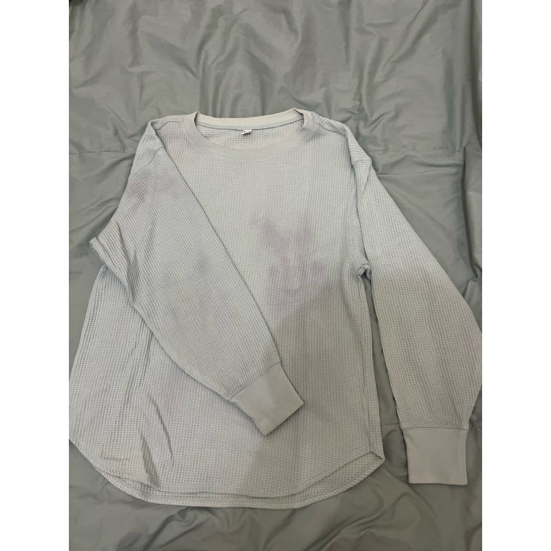 Uniqlo T-Shirt Waffle | Lengan Panjang