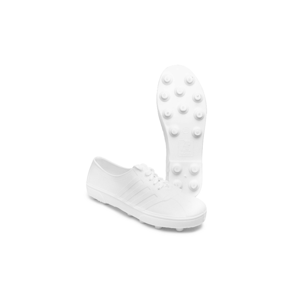 Grade Ori Sepatu Bola Ap 963 Putih & Ap 967 Hitam Sol Pul Pool Karet Lokal Lentur Ringan Sepak Bola