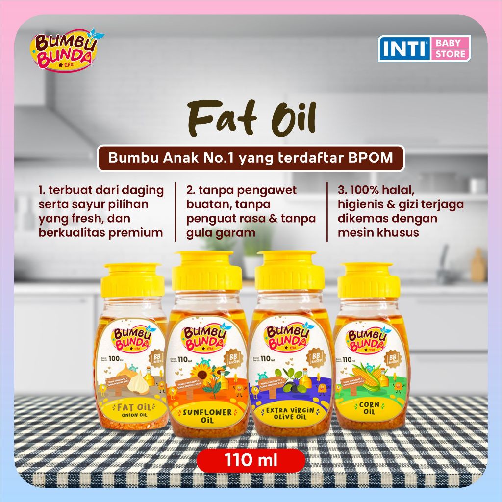 

Bumbu Bunda by Elia - Fat Oil Non MSG Non Pengawet | Minyak BB Booster