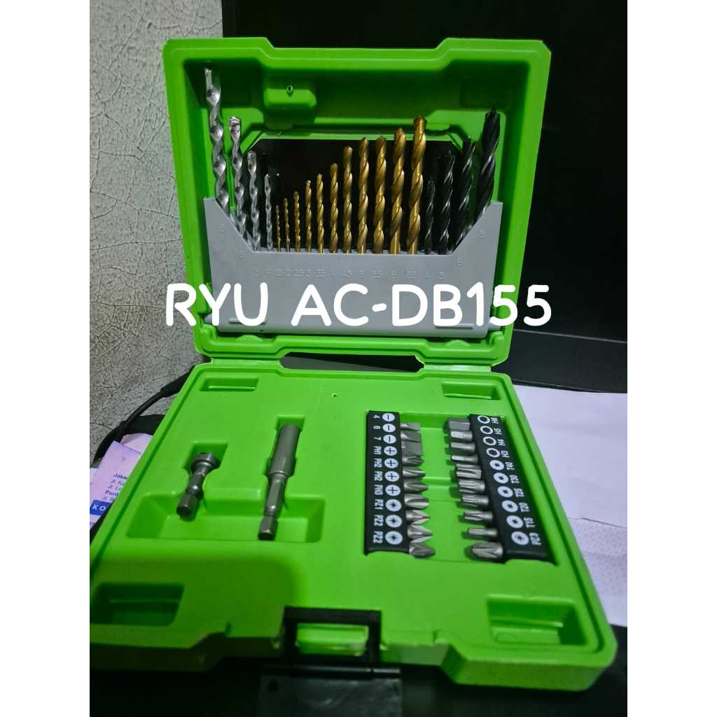 RYU AC-DB155 MATA BOR SET KOMBINASI BETON BESI KAYU 41 PCS / MATA BOR SET RYU 41PCS