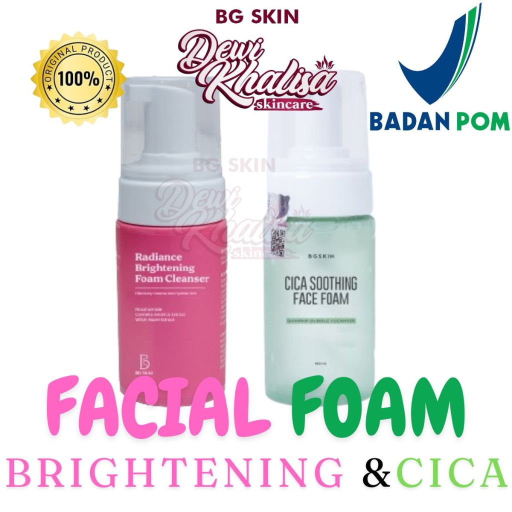 BG SKIN Beauty Glow Facial Wash Radiance Brigtening Foam Cleanser ECER