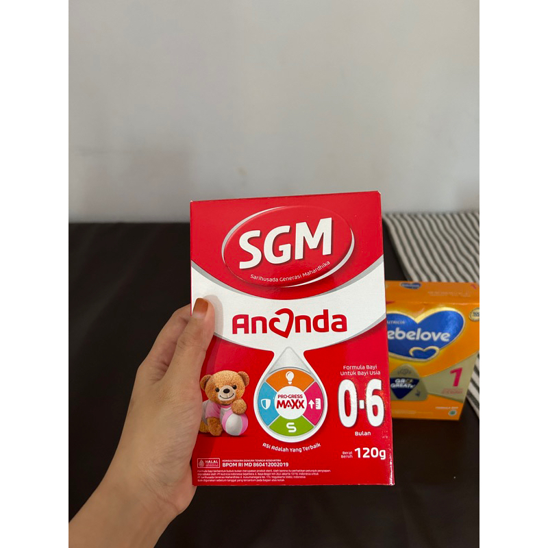 harga tertera untuk 5 BOX SUSU SGM ANANDA 0-6 BULAN / ISI 120 GRAM