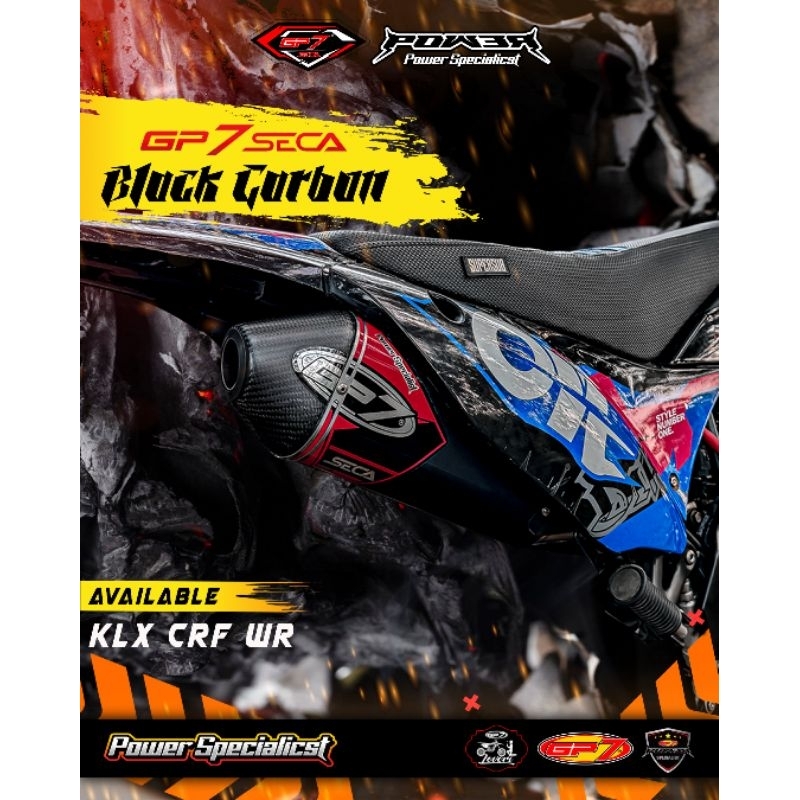 KNALPOT GP7 RACING KNALPOT GP7 SECA KENALPOT KLX DTRACKER CRF WR 155 BORE UP