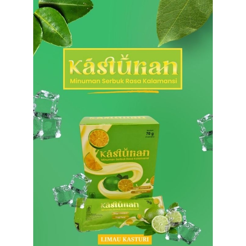 

KASTURIAN healthy drink minuman rasa kalamansi 1box isi 10 pcs