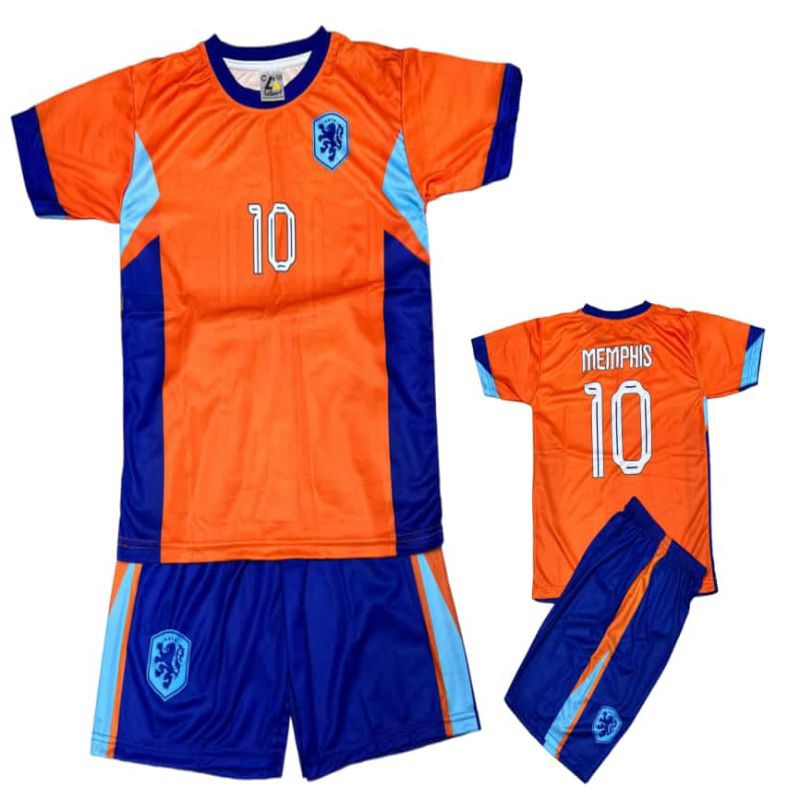 jersey belanda set anak printing
