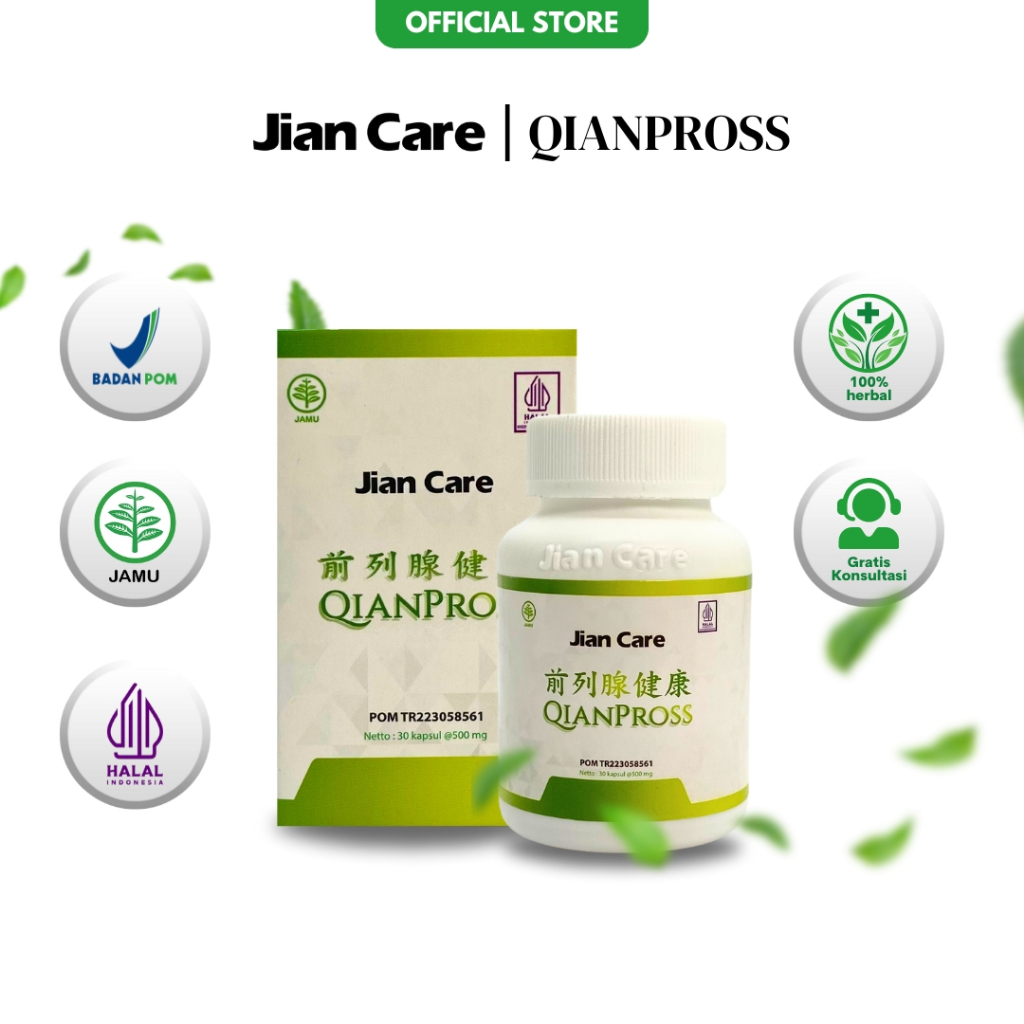 Jian Care Qianpross - Obat Herbal Untuk Meredakan Sering Kencing Prostat ISK