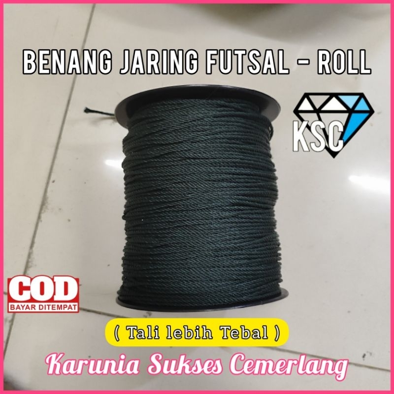 BENANG JARING FUTSAL TEBAL / BENANG SAMBUNG JARING FUTSAL / TALI JARING FUTSAL