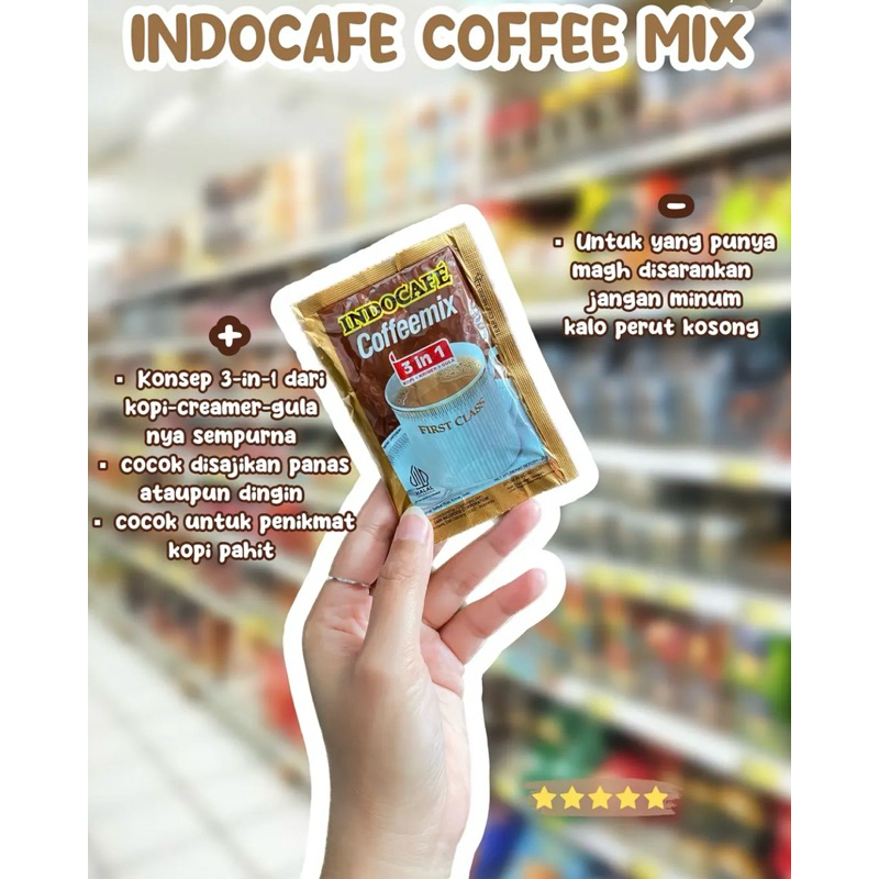 

✨FS✨KOPI INDOCAFE COFFEMIX 3IN1 20GR RENCENG (ISI 10)