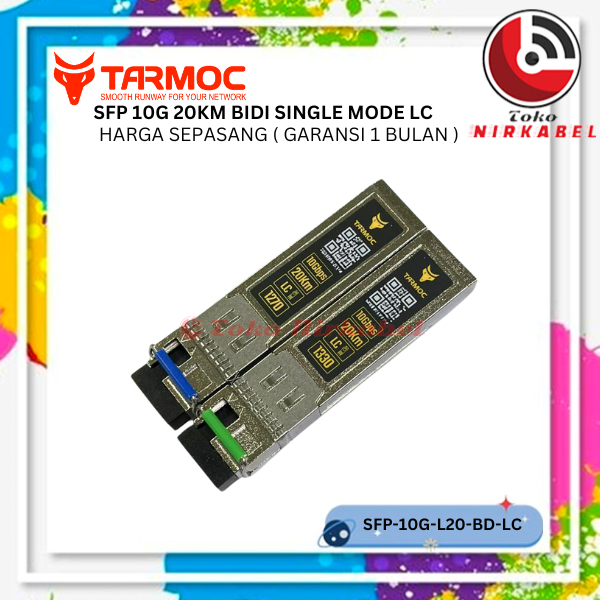 Tarmoc SFP+ Transceiver 10G Bidi 20KM | SFP-10G-BD-20KM | Singlecore LC