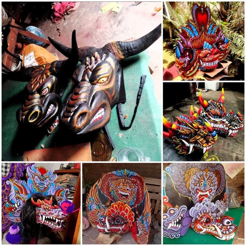 barongan devil full airbrush UK 15 untuk anak anak