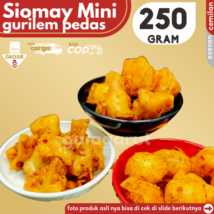 

Cemilan Siomay Mini GURILEM PEDAS isi 250g by GG (Bisa COD/Grosir/Kargo)