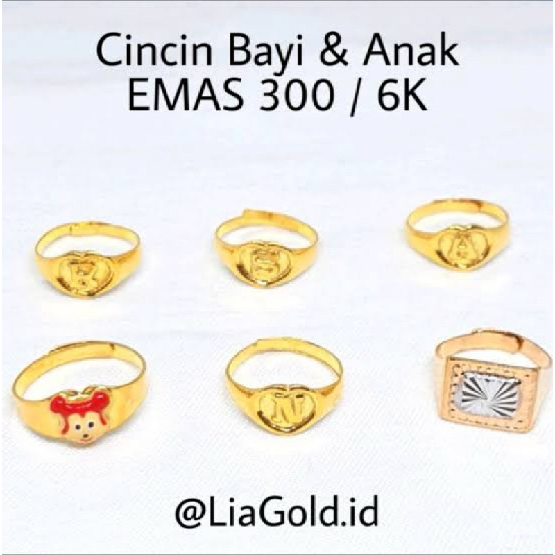 cincin emas muda bayi model terbaru karakter
