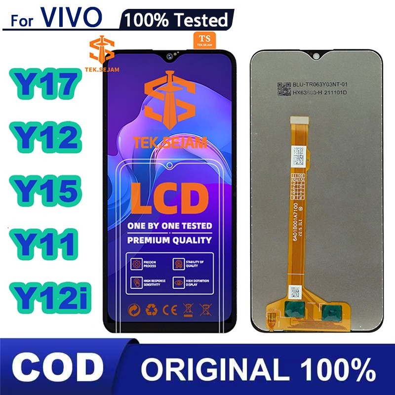 LCD TOUCHSCREEN VIVO Y12/Y15/Y17/Y12i/Y11/Y3/Y3S Fullset Original Layar hp Touchscreen Asli Sentuh