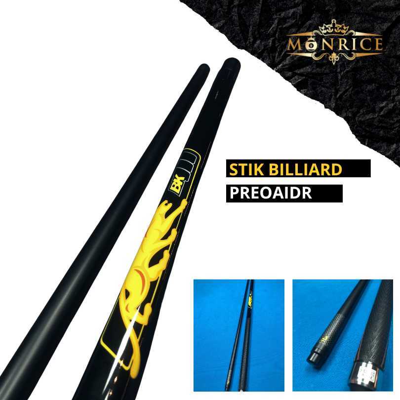 Second Stik Billiard PREAOIDR| Stik Brik Bola Lompat Professional Break Cue 13mm