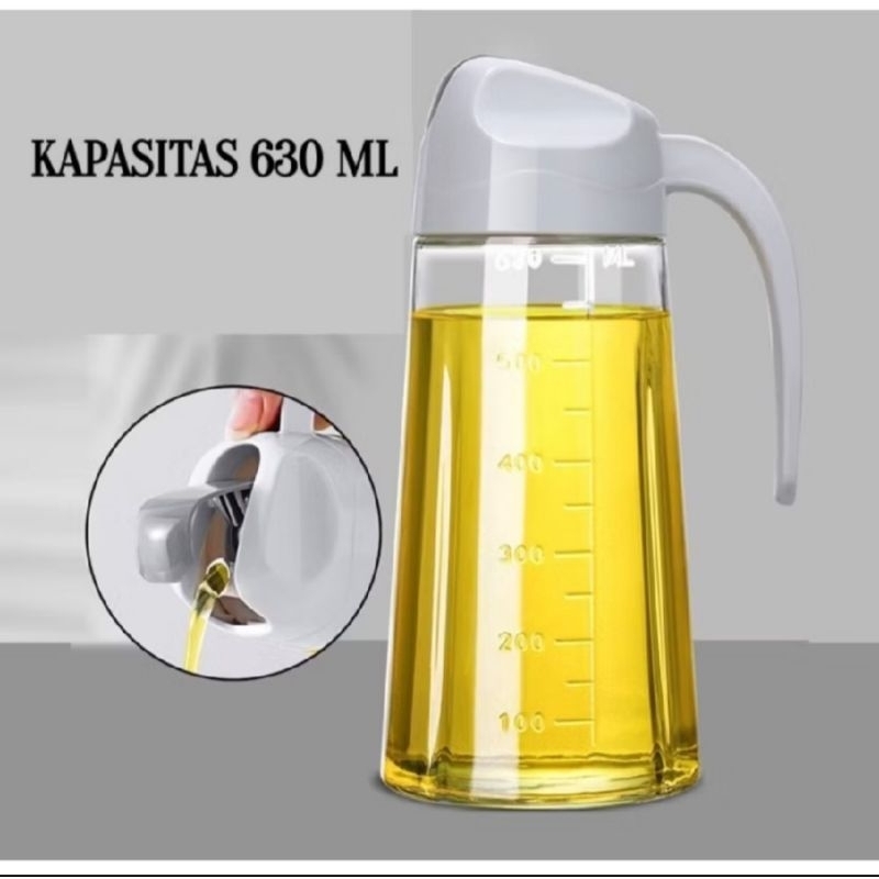 oil pot/botol minyak kaca wadah minyak goreng