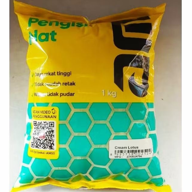 Semen pengisi nat keramik tile grout AM 53 warna cream lotus