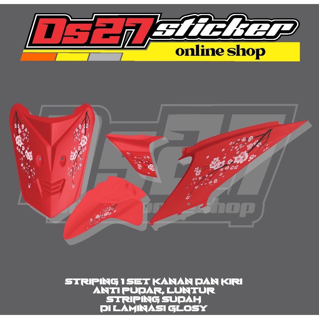 STRIPING STICKER VARIASI BEAT KARBU MOTIF SIMPLE