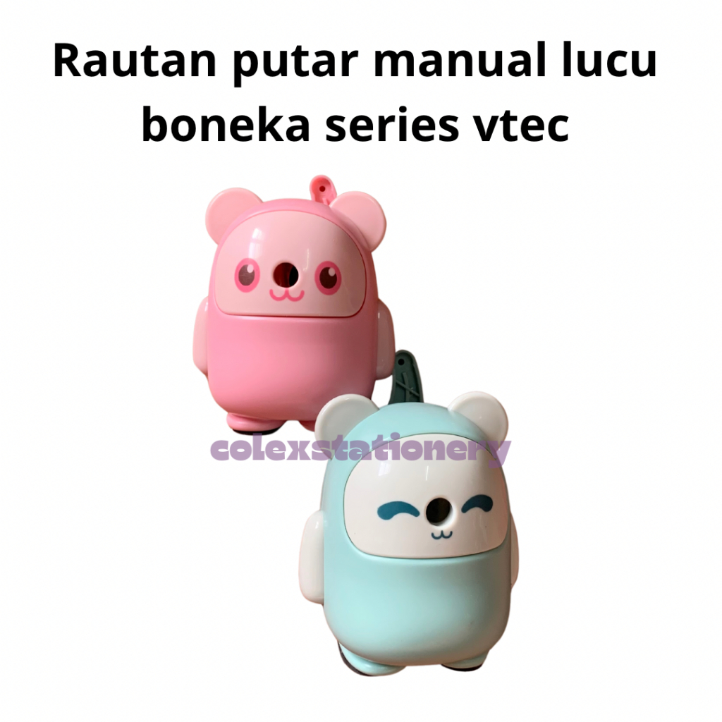 

Rautan Pensil Putar / Rautan Rotary / Rautan Pensil Anak Motif Lucu Fancy Boneka Warna Vtec