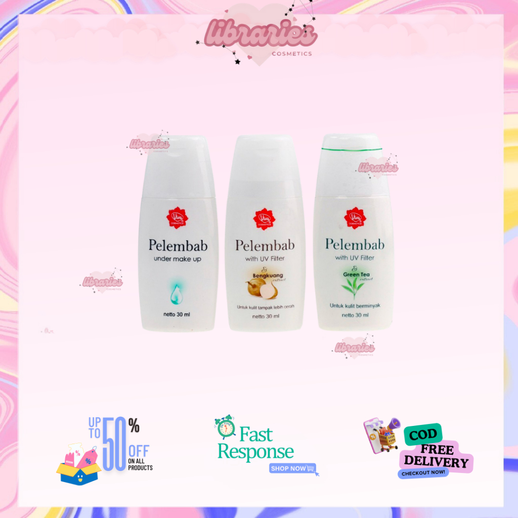 ❣️Libraries❣️VIVA Pelembab with Vit E & Moisturizer Under Make Up | Green Tea | Bengkoang 30ml