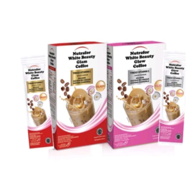 

Nutrafor kopi kolagen White Beauty Coffee1 box isi 5 sachet