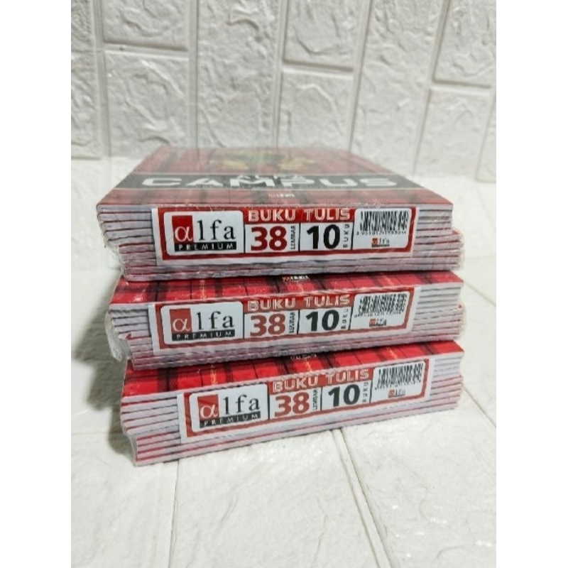 

( Promo) Buku Alfa Campus 1 pak = 10 Buku 38 Lembar