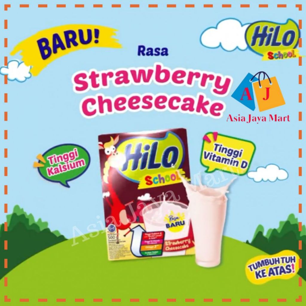 

HI-LO STRAWBERRY CHEESECAKE 500GR SUSU ANAK-ANAK