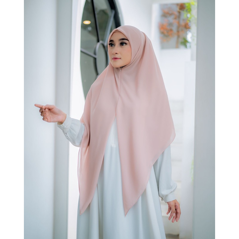 Hijab Resleting // Segi Tiga Zipper // Segi Empat  Resleting // Hijab Instan Zipper