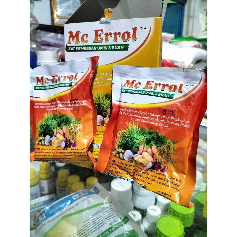 MC Errol Kandungan ZPT pembesar buah dan umbi/ 100 Gram