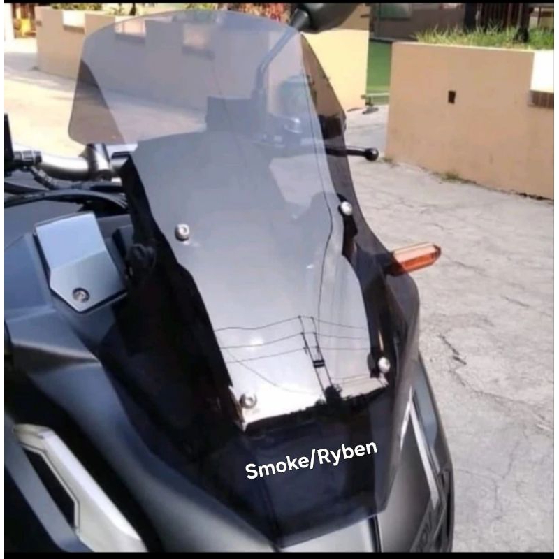 VISOR WINDSHIELD MODEL ORIGINAL HONDA ADV160 ADV150 BLACK SOLID BLACK DOFF CLEAR SMOKE / RYBEN
