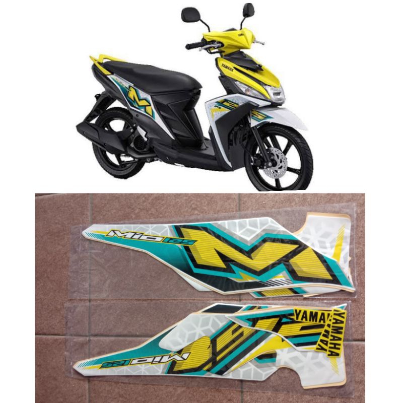 Sticker striping mio m3 kuning 2024 / Lis body mio m3 2024 kuning