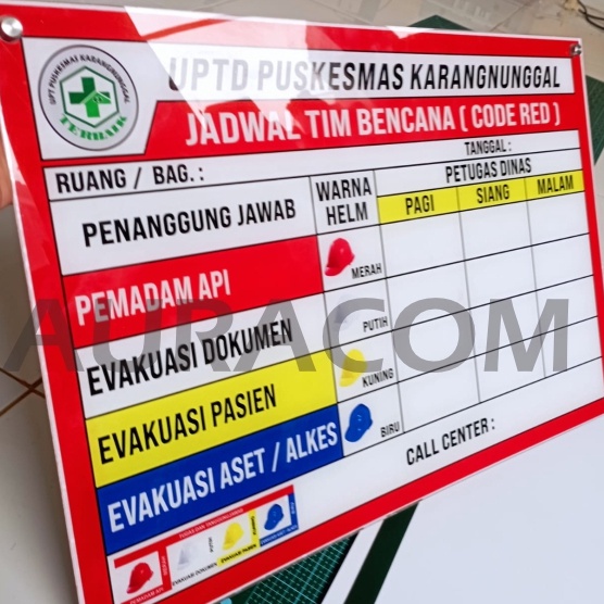 

KODE V12F Papan Code Red Akrilik Siap Pakai