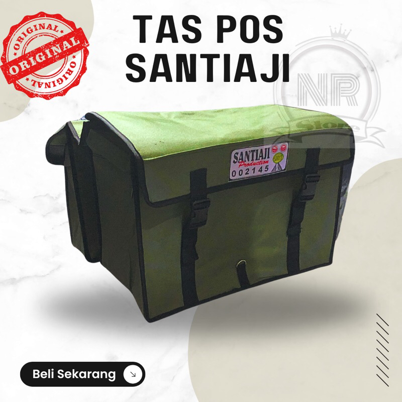 Tas Kurir Merk Santiaji Tas Pos/ Tas Obrok Kain/ Tas Barang Sepeda Motor Ori