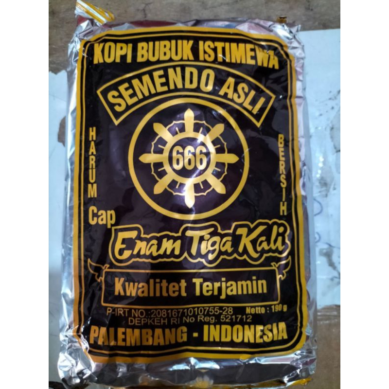 

Kopi Semendo Asli Cap Roda 666 190gr Dan 75gr