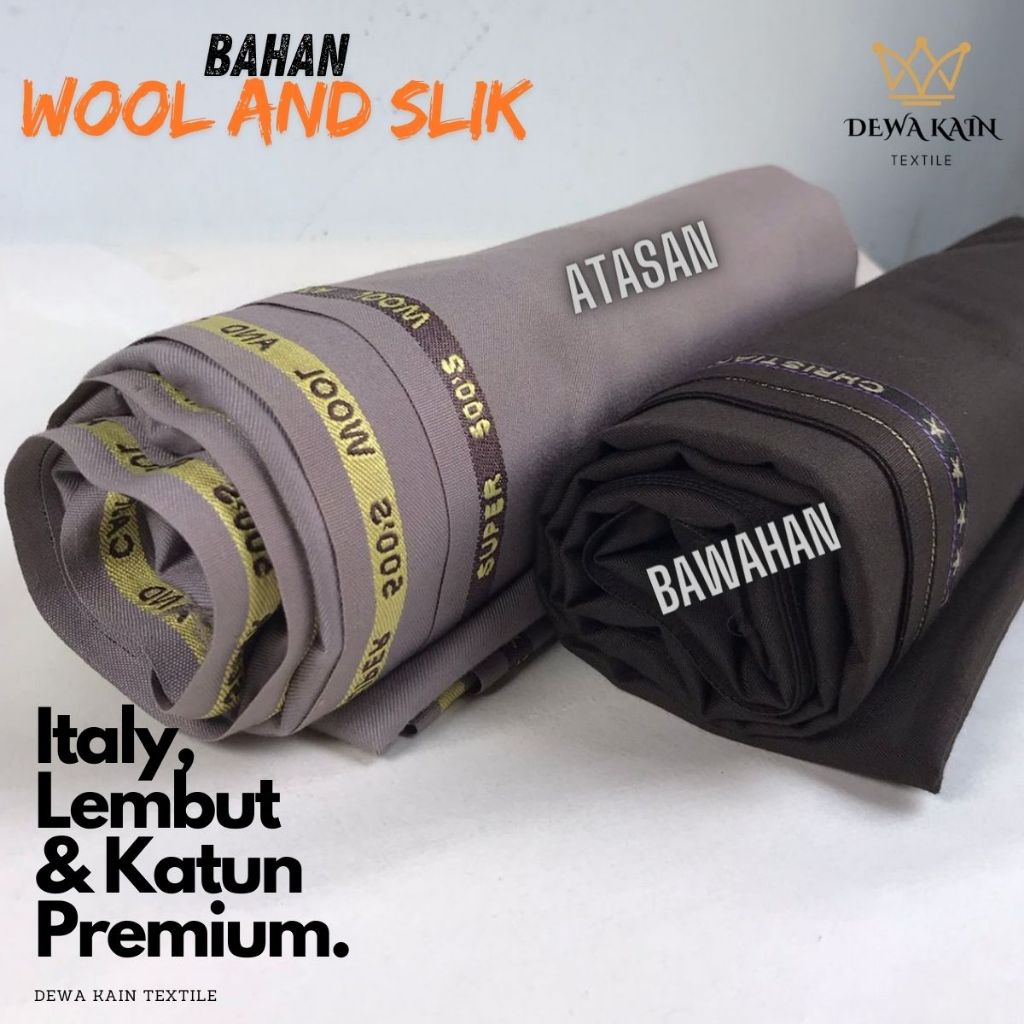 Bahan Kain Polri Pdl Meteran Italy Original