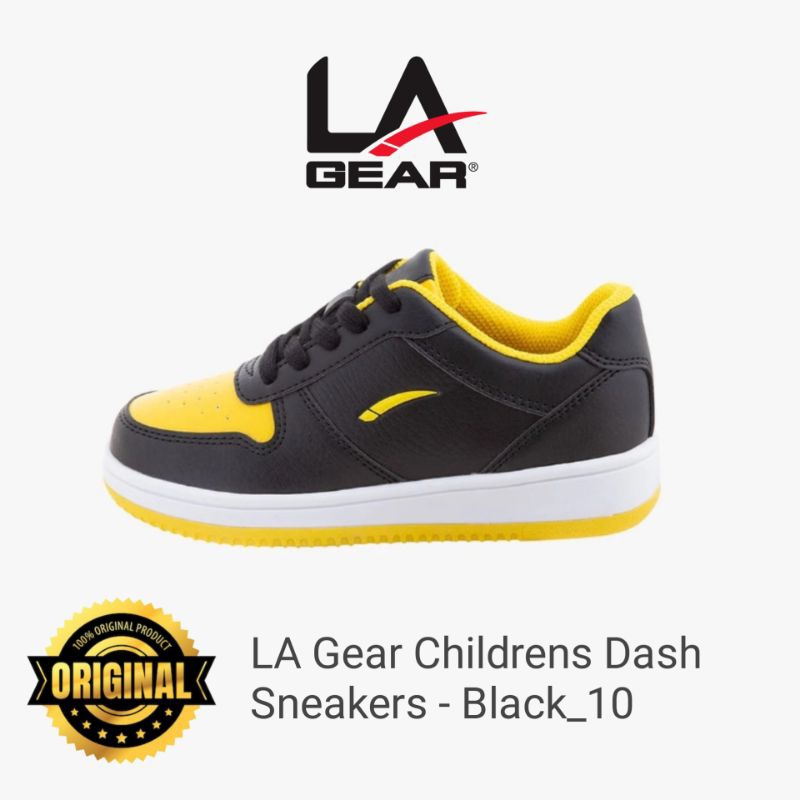 LA Gear Childrens Dash Sneakers - Black_10