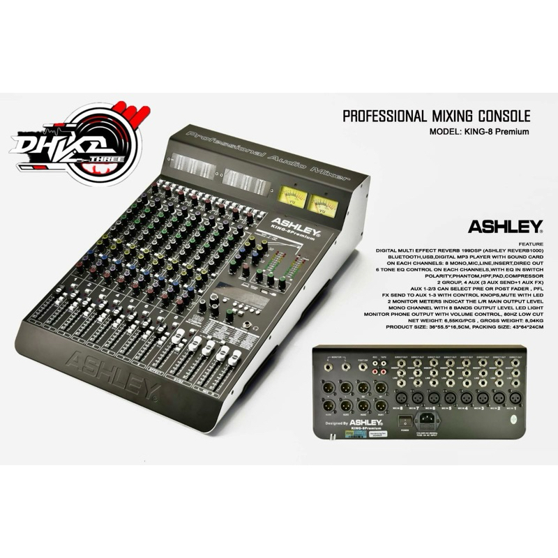 MIXER ASHLEY KING PREMIUM 8 6 tone / Mixer Ashley King Premium 8 / mixer ashley king premium 8 chann