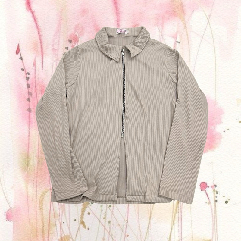 Byneeth Ziva Top in Khaki - Kemeja Wanita