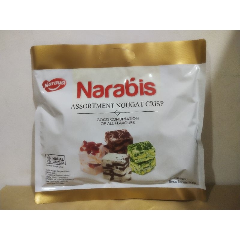 

Naraya Narabis Assortment Nougat Crisp 200gr