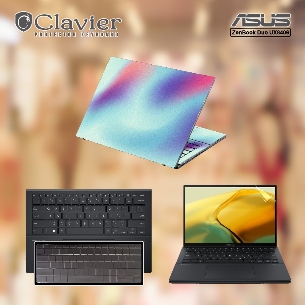 Cover Keyboard Screen Protector Garskin Laptop Anti Gores Asus ZenBook Duo UX8406 UX8406M UX8406MA