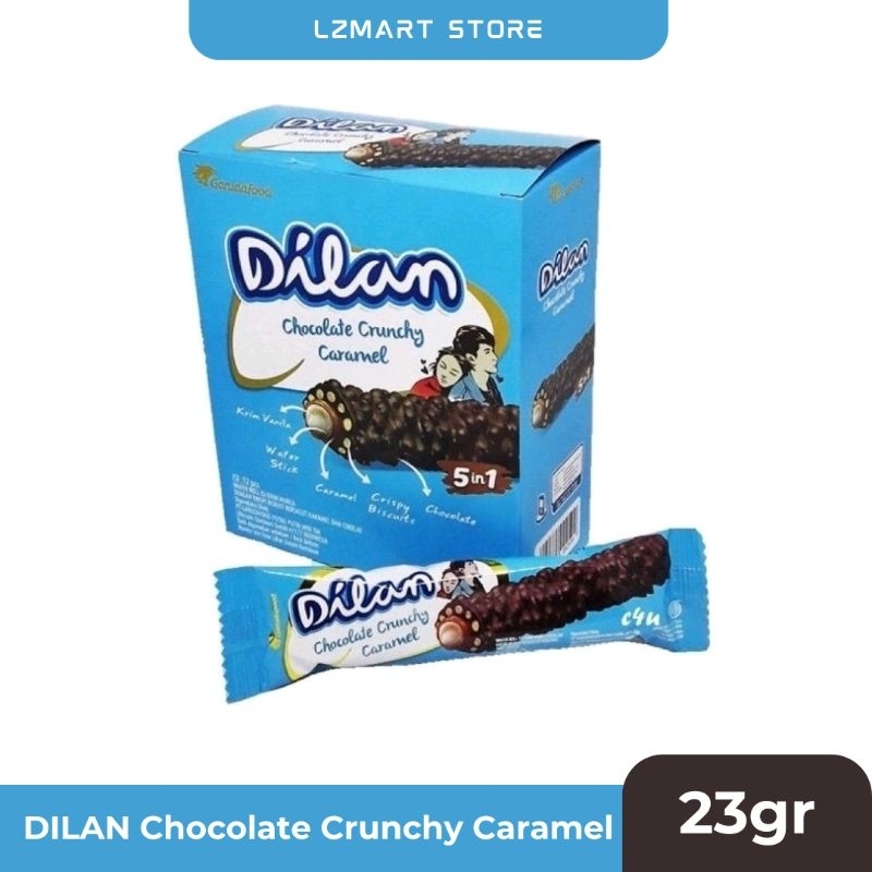 

Dilan Chocolate Crunchy Caramel 5 in 1 ( 23gr ) / 1 Box Isi 12 Pcs