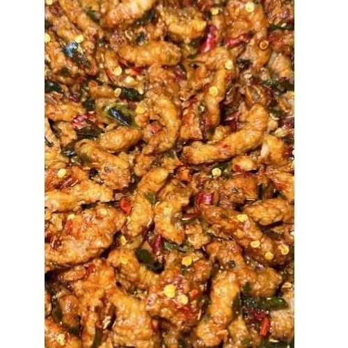 

[ ngecees food ] usus crispy pedas daun jeruk 50gram