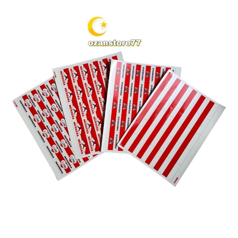

[isi 30pcs] stiker pipi / stiker bendera merah putih / stiker HUT RI 17 AGUSTUS