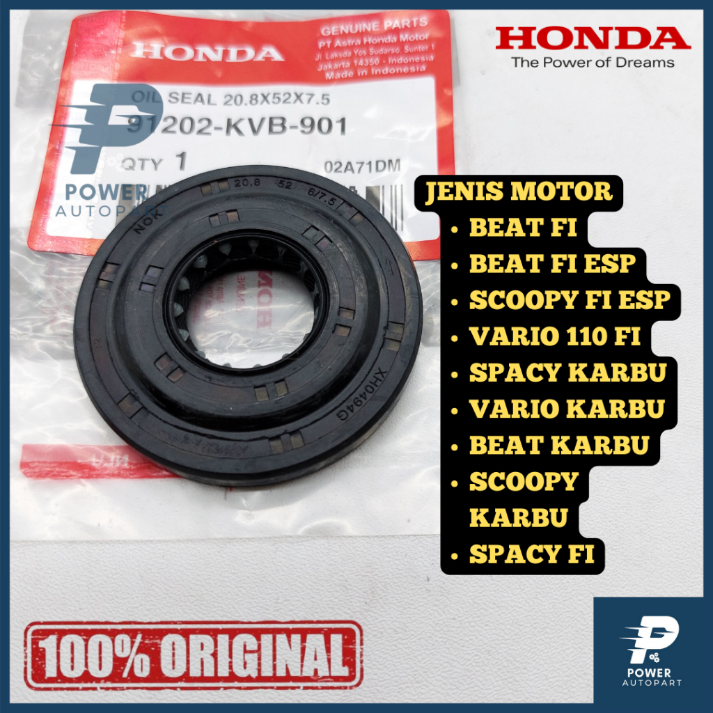 SEAL KRUK AS KIRI BEAT KARBU, VARIO FI ESP, BEAT FI,  VARIO 110 KARBU SCOOPY FI ESP, SPACY FI KARBU 