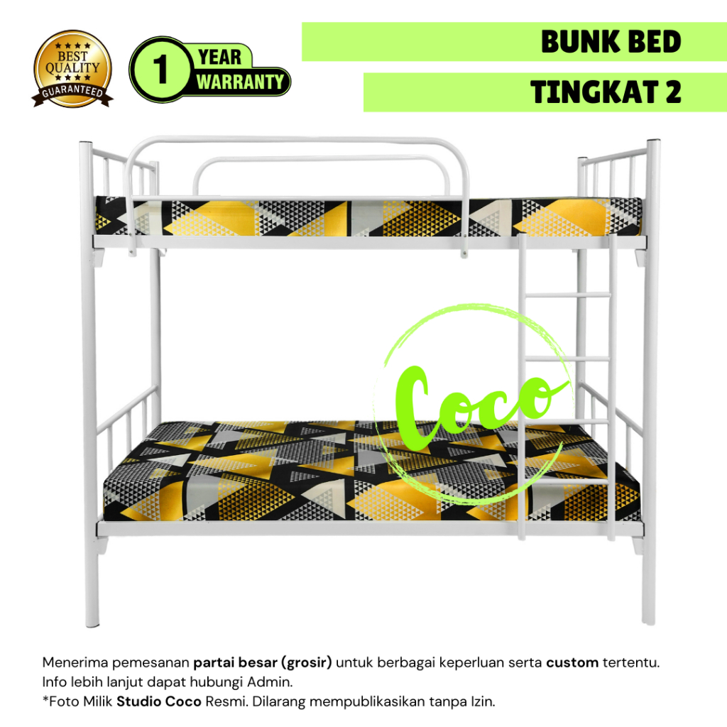 Ranjang Susun 2 Tingkat Besi Minimalis