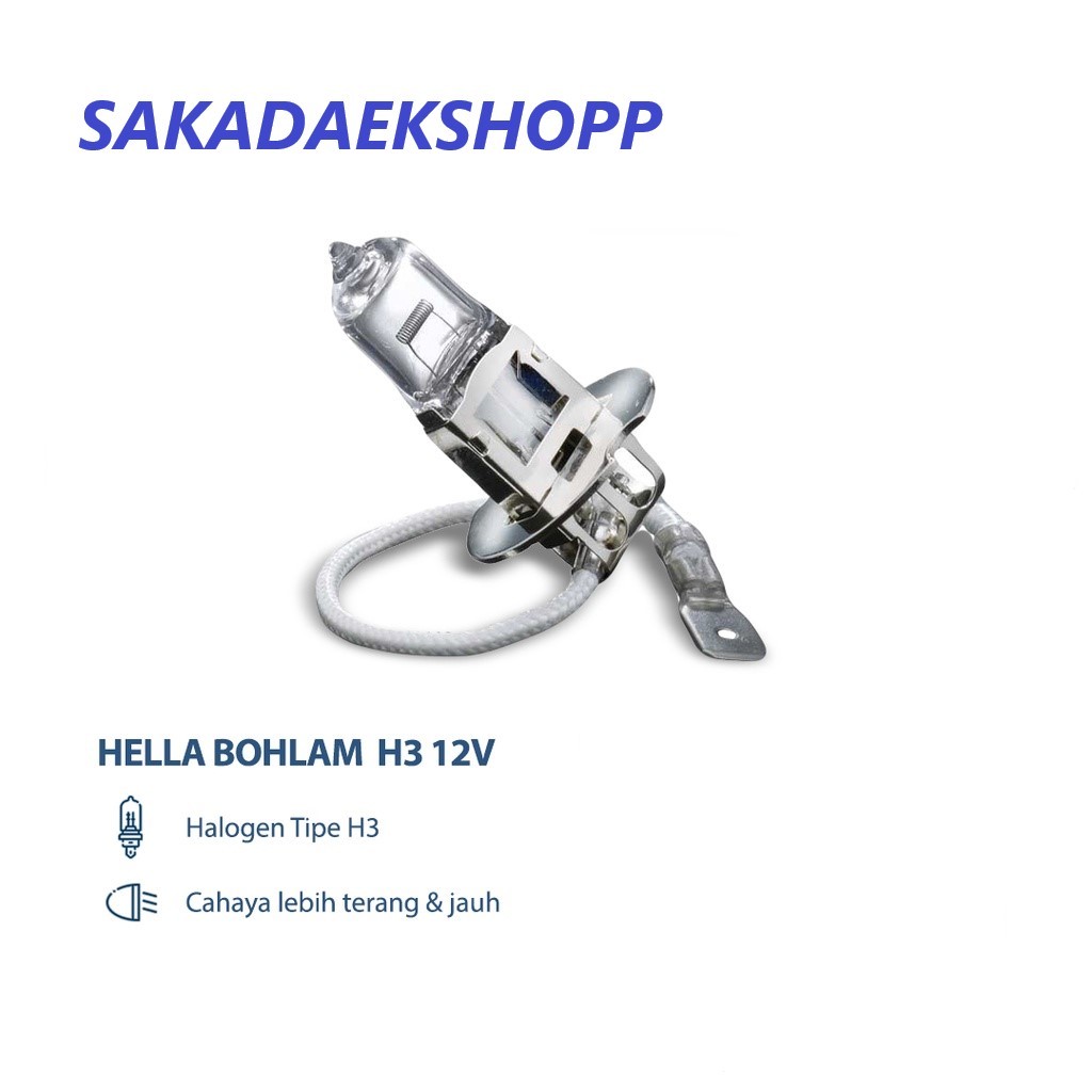 Standar Lampu Mobil Bohlam Halogen H3 12V & 24V 55W-100W - Bohlam mobil Standar